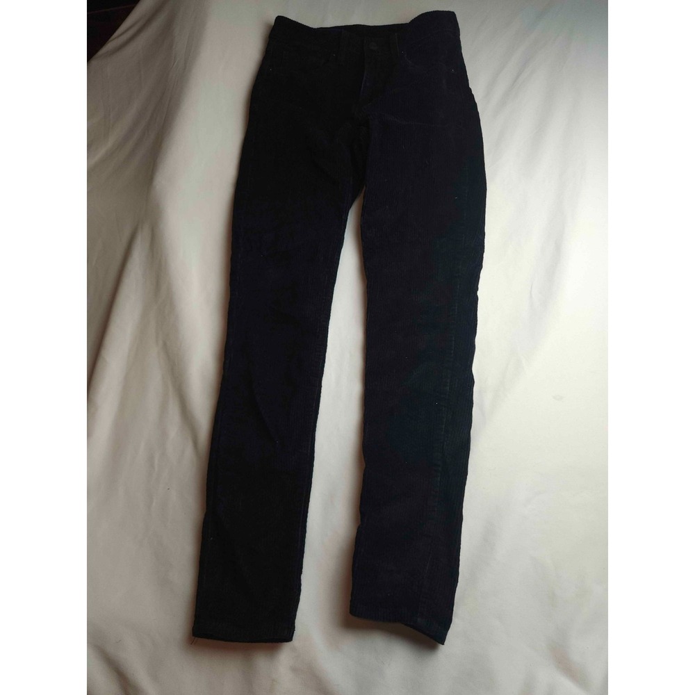 Levi‎ Strauss & Co Ankle Pants Womens Size 27x30 Black Corduroy Slim Fit Classic